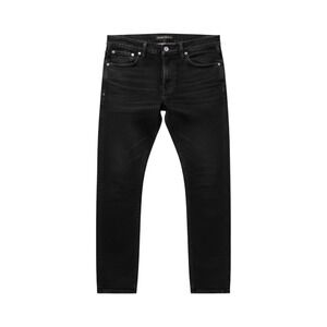 Nudie Jeans "Tight‎ Long John" organic black skinny jeans.
